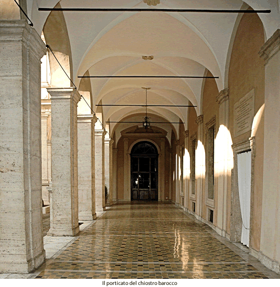porticato del chiostro barocco