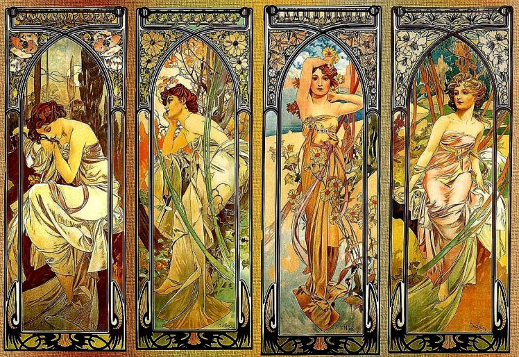 Times-of-the-Day-1900-Alphonse-Mucha