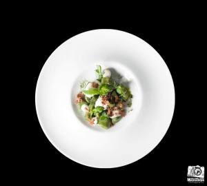 Gnocchi al basilico, burro affumicato, spuma di yuzu e bottarga di tonno - Stefano Marzetti