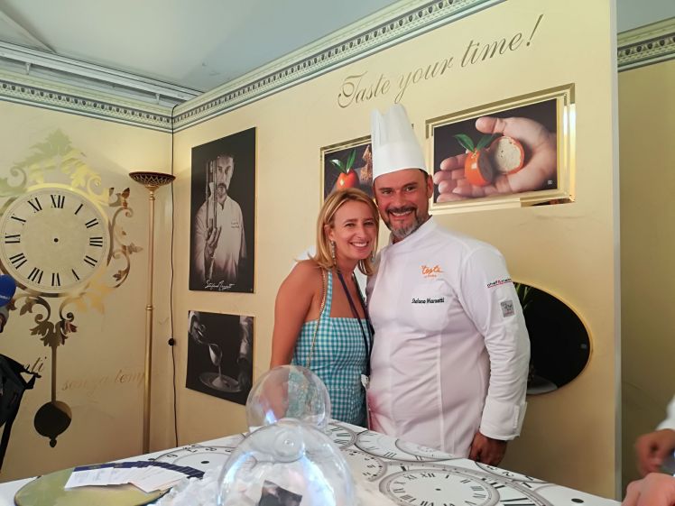 Belinda Bertolan e lo Chef Stefano Marzetti