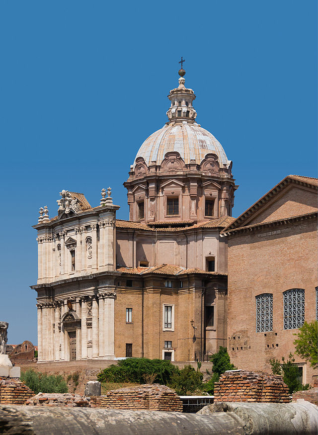 Church_Santi_Luca_e_Martina_from_Forum_Romanum,_Rome